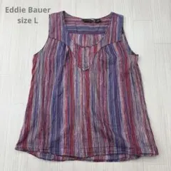 Eddie Bauer エディーバウアー ノースリーブ カットソー ブラウス L