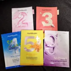☆numbuzin シートマスク 5種　2番3番4番5番9番　フェイスマスク