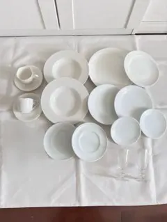 5.白磁 グラス ポーセラーツ食器 묶음 판매 断捨離中につきおまけ入れます