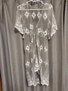 インポート刺繍入りレースカーディガンのサムネイル