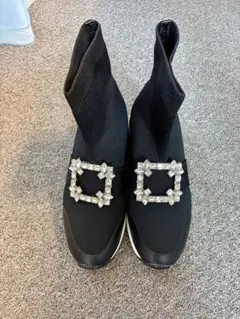 クリスタル装飾 ニットスニーカー ランダ ジルスチュアート YOKOCHAN