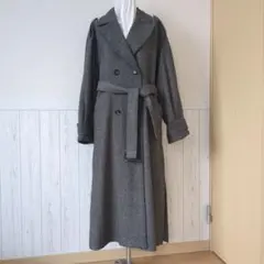 PAGEBOY グレー ダブルブレスト トレンチコート M