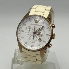 【稼働品】EMPORIO ARMANI AR-5919 クロノグラフ メンズ