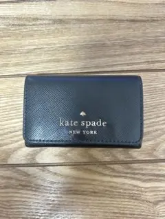 kate spade 黒 折りたたみキーケース