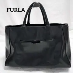 FURLA フルラ レザー トートバッグ ブラック
