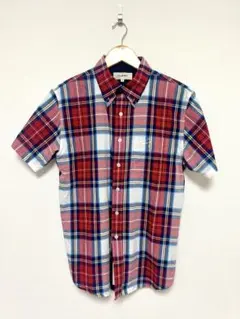 【美品】TOMMY トミー マドラスチェック 半袖シャツ ボタンダウンのサムネイル