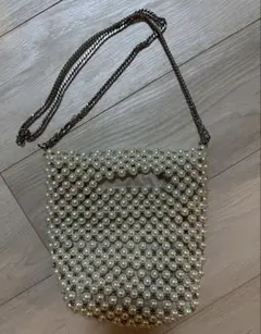 ZARA ビーズシーシェルモチーフ パーティー ハンド ショルダー 2way ZARA ビーズシーシェルモチーフ パーティー ハンド ショルダー 2way
