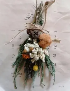 ⑧　ナチュラルスワッグ　ドライフラワー　ラベンダー香る　壁掛け　送料込み