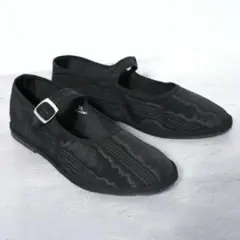 新品 drogheria Crivellini ストラップシューズ モアレ柄のサムネイル