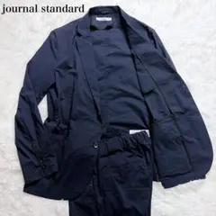 ジャーナルスタンダードレリューム シアサッカー セットアップ ネイビー S