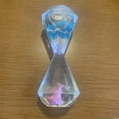砂時計型クリスタル置物 魚デザイン
