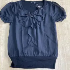 ミッシュマッシュ⭐️ビッグリボンシフォンプルオーバー