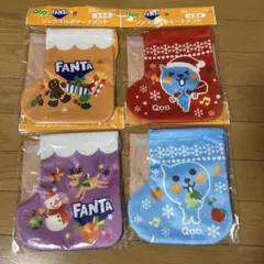 Qoo ソックス巾着オーナメント　４枚