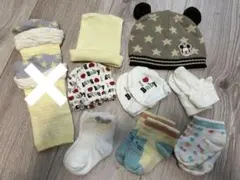 新生児〜 ベビー 靴下 帽子 ミトン 8点セット 男の子