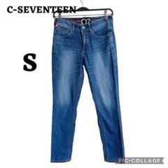 C-SEVENTEEN スキニーデニムパンツ　S ブルー　レディース