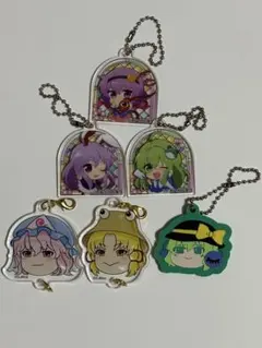 東方Project トレーディング　コレクトアクリルキーチェーンセット等