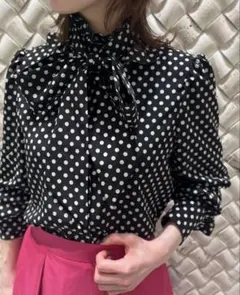 LOULOU WILLOUGHBY ドット柄ブラウスのサムネイル