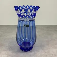 ジャパン ヴィンテージ デザイン ガラス ベース 花器 花瓶 レトロ ビンテージ