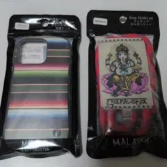 iPhone 13/13 Pro ストライプ ケース ストラップ