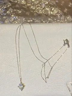 K18 オパール0.5ct 40㎝小豆チェーンペンダント - メルカリ