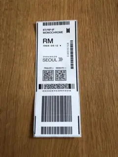 BTS ポップアップ SEOUL限定 タグ popup MONOCHROME