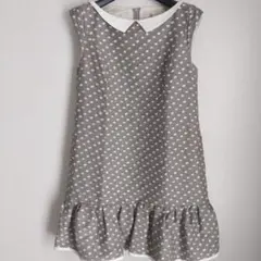 FOXEY ノースリーブドット柄ワンピース 40