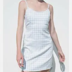 Brandy Melville チェックキャミワンピ