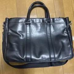 コーチ レザー 2way ビジネスバッグ メトロポリス 型押し 黒のサムネイル