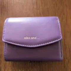 niko and ... 紫 三つ折り財布
