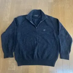 Henry Cotton ダークグレー ジップアップセーター Lサイズのサムネイル