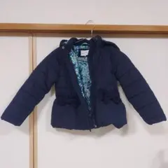 GREEN LABEL RELAXING 中綿コート 125cm ネイビー