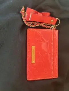 サマンサタバサ パスケース レッド