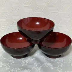 お買い得品❣️漆塗り 汁椀 3客セットのサムネイル