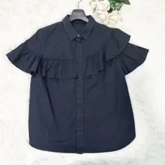 18SS ルルウィルビー アシンメトリーフリルブラウス シャツ 半袖カットソーのサムネイル