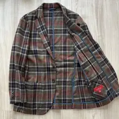 【美品】altea アルテア アンコンジャケット 46 M ウール チェック
