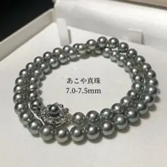 大粒✨ 黒蝶真珠 クロチョウ パール ネックレス SV 9-11.5mm 63g 
