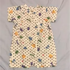 ミキハウス ホットビスケッツ  浴衣 ロンパース  カブトムシ柄 値下げ！！