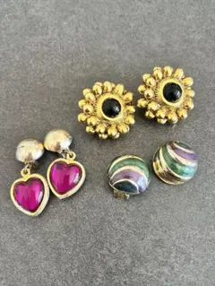 0301-49 遺品整理 大ぶりイヤリング アクセサリー