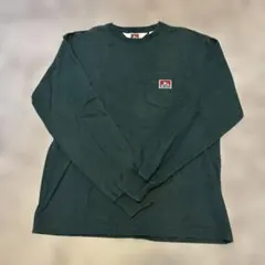 BEN DAVIS 長袖 ポケットTシャツ グリーン Sのサムネイル