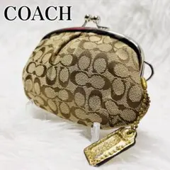 COACH コーチ ローラシークレット シグネチャー コインケース がま口