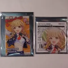 未使用 学マス 学園アイドルマスター 初星音楽祭 缶バッジ カード 藤田ことね