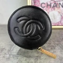 CHANEL 丸型コインケース　ヴィンテージ　財布