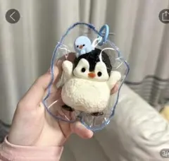 もちもち 水感ペンギン スクイーズ ストレス解消 おまけシール付き 替え袋付