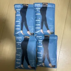 PELTHY 着圧レギンス Lサイズ ブラック 4パック　おまけ付き