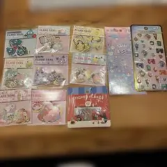サンリオキャラクターズ、ピングー、ほっぺちゃんシール11点セット