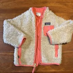 patagonia フリースジャケット クリーム/ピンク