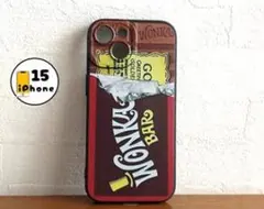 iPhone15 ケース　カバー　スマホケース　茶色　ブラウン　黄