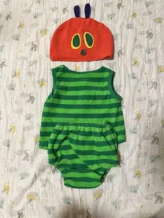 ロンパース・帽子セット 西松屋　はらぺこあおむし　コスチューム3点セット