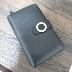 美品 BVLGARI ブルガリ コローレ レザー 長財布 ロゴクリップ 黒 赤のサムネイル
