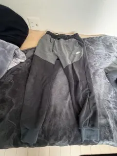 Nike テックフリース パンツ 黒灰 Mサイズ